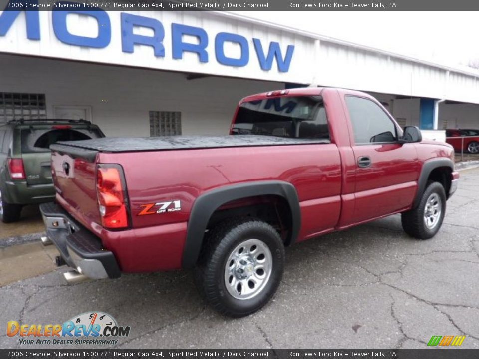 2006 Chevrolet Silverado 1500 Z71 Regular Cab 4x4 Sport Red Metallic / Dark Charcoal Photo #10