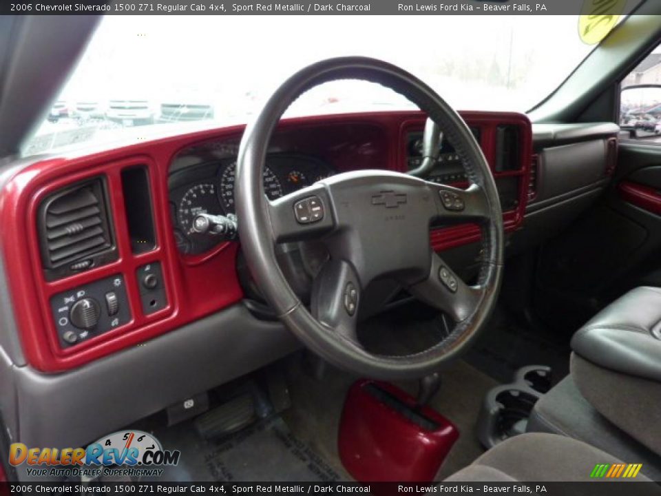 2006 Chevrolet Silverado 1500 Z71 Regular Cab 4x4 Sport Red Metallic / Dark Charcoal Photo #13