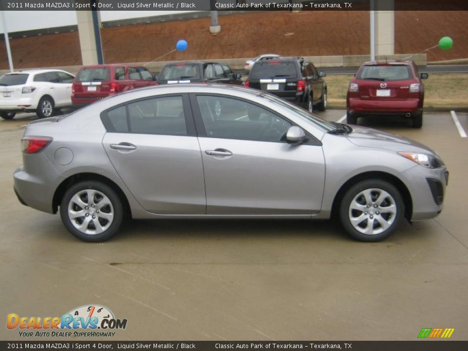 Liquid Silver Metallic 2011 Mazda MAZDA3 i Sport 4 Door Photo #6