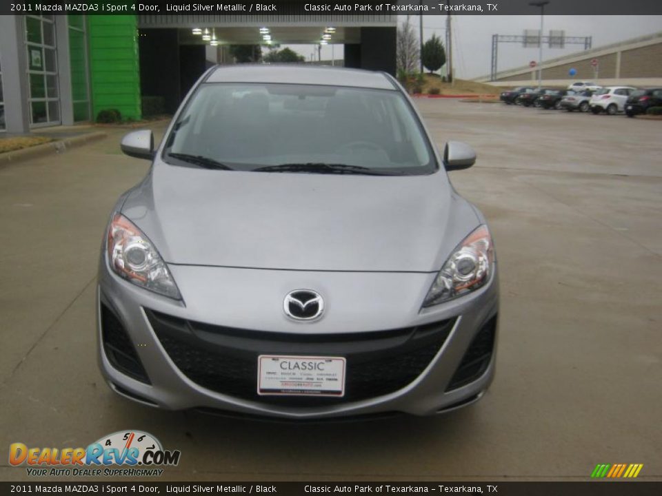 2011 Mazda MAZDA3 i Sport 4 Door Liquid Silver Metallic / Black Photo #8