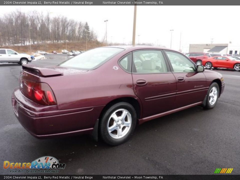 2004 Chevrolet Impala LS Berry Red Metallic / Neutral Beige Photo #2