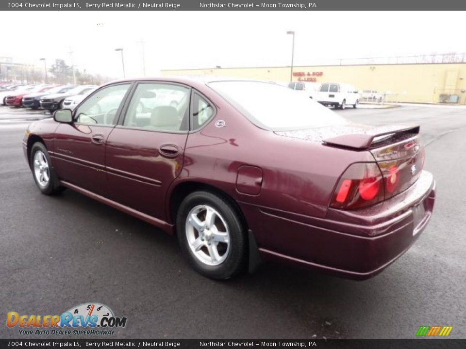 2004 Chevrolet Impala LS Berry Red Metallic / Neutral Beige Photo #4