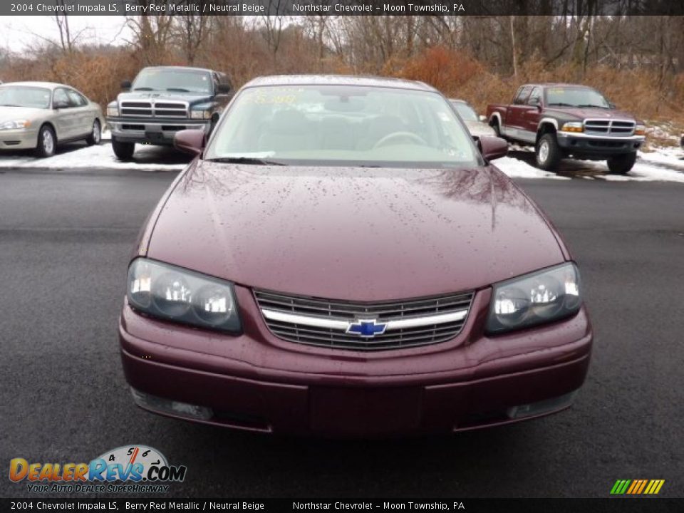 2004 Chevrolet Impala LS Berry Red Metallic / Neutral Beige Photo #6
