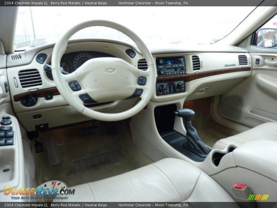 2004 Chevrolet Impala LS Berry Red Metallic / Neutral Beige Photo #8