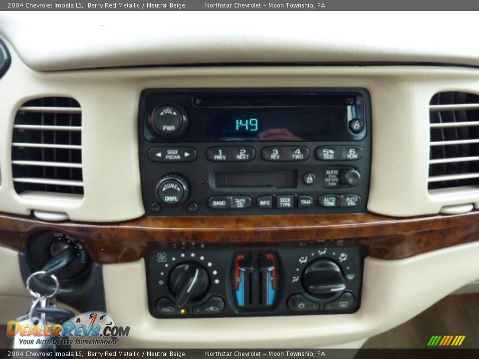2004 Chevrolet Impala LS Berry Red Metallic / Neutral Beige Photo #14