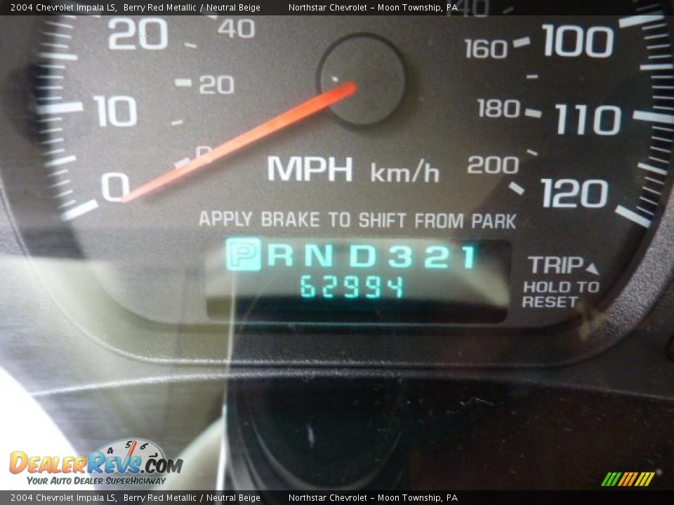 2004 Chevrolet Impala LS Berry Red Metallic / Neutral Beige Photo #15