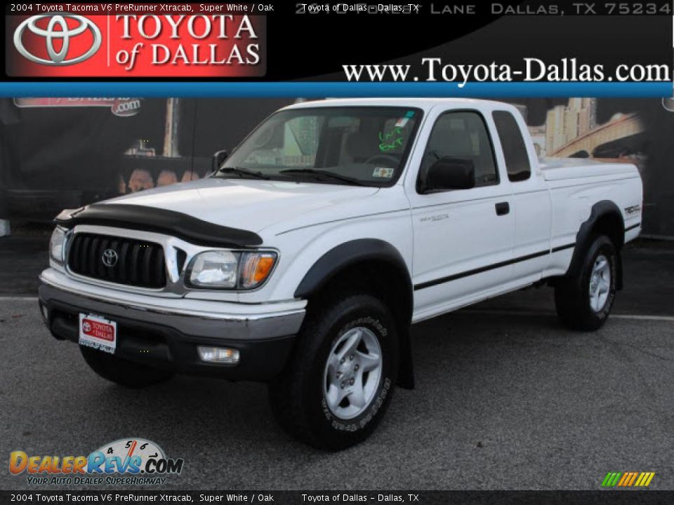 2004 Toyota Tacoma V6 PreRunner Xtracab Super White / Oak Photo #1