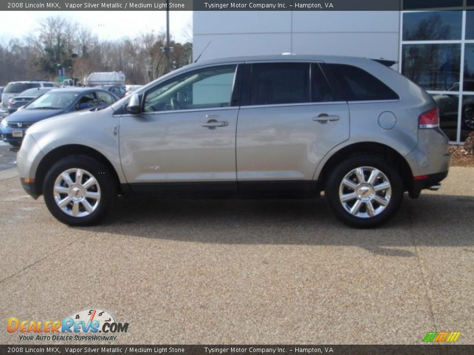 2008 Lincoln MKX Vapor Silver Metallic / Medium Light Stone Photo #3