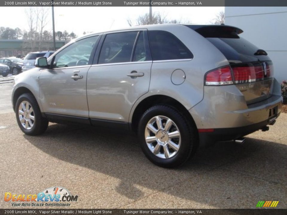 2008 Lincoln MKX Vapor Silver Metallic / Medium Light Stone Photo #4