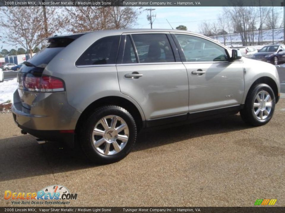 2008 Lincoln MKX Vapor Silver Metallic / Medium Light Stone Photo #5