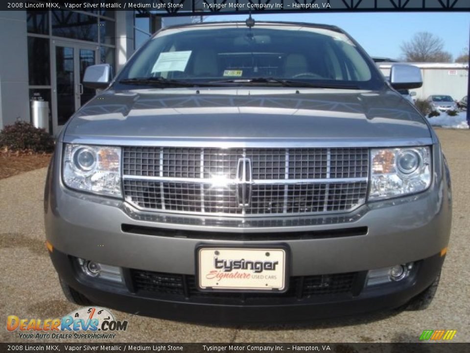 2008 Lincoln MKX Vapor Silver Metallic / Medium Light Stone Photo #8