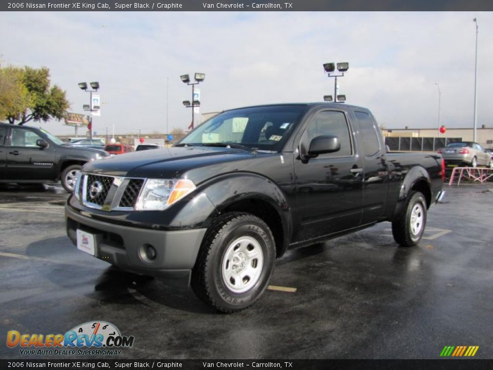 2006 Nissan Frontier XE King Cab Super Black / Graphite Photo #3