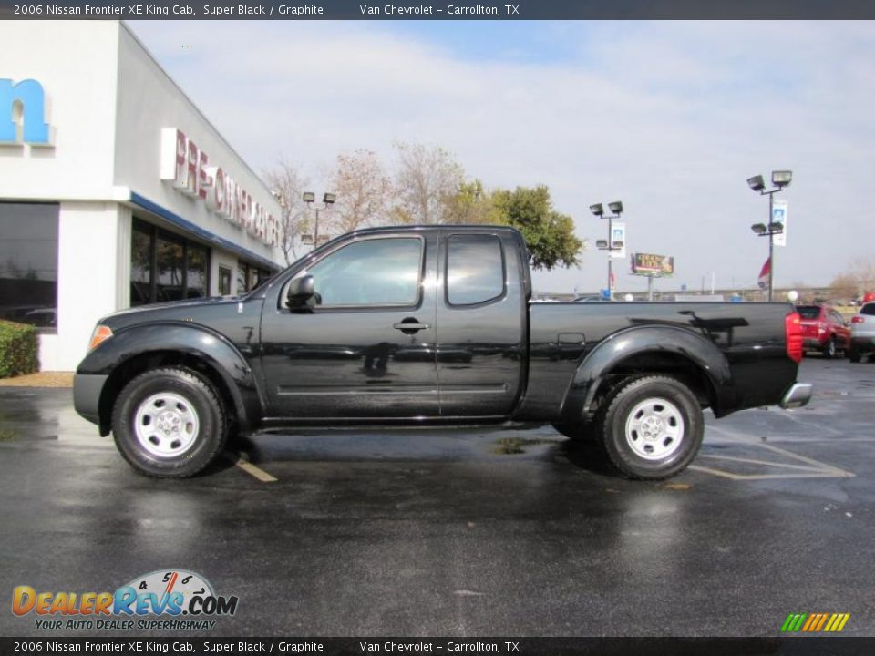 2006 Nissan Frontier XE King Cab Super Black / Graphite Photo #4