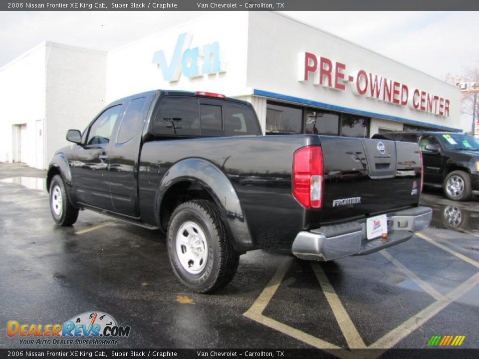 2006 Nissan Frontier XE King Cab Super Black / Graphite Photo #5