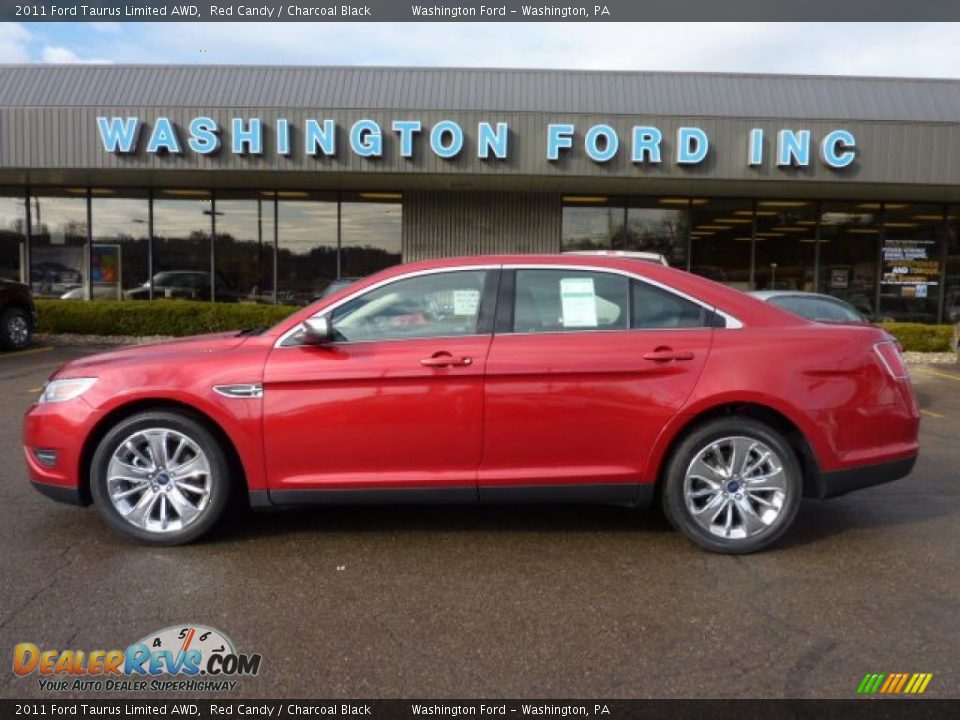 2011 Ford Taurus Limited AWD Red Candy / Charcoal Black Photo #1