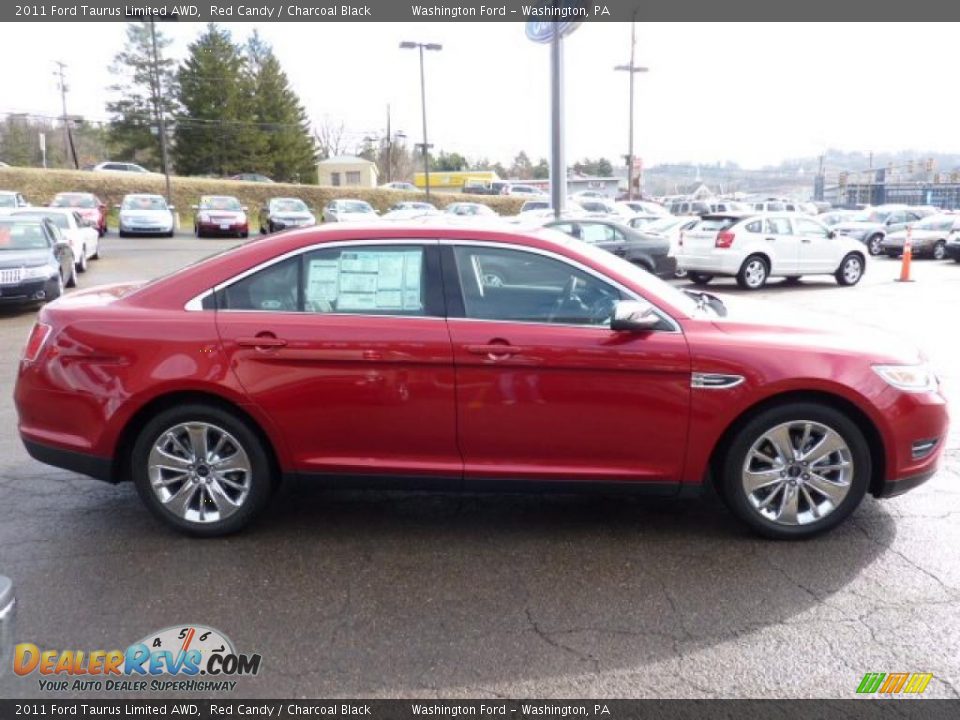 2011 Ford Taurus Limited AWD Red Candy / Charcoal Black Photo #5