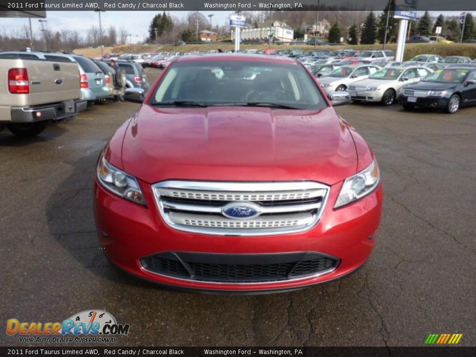 2011 Ford Taurus Limited AWD Red Candy / Charcoal Black Photo #7