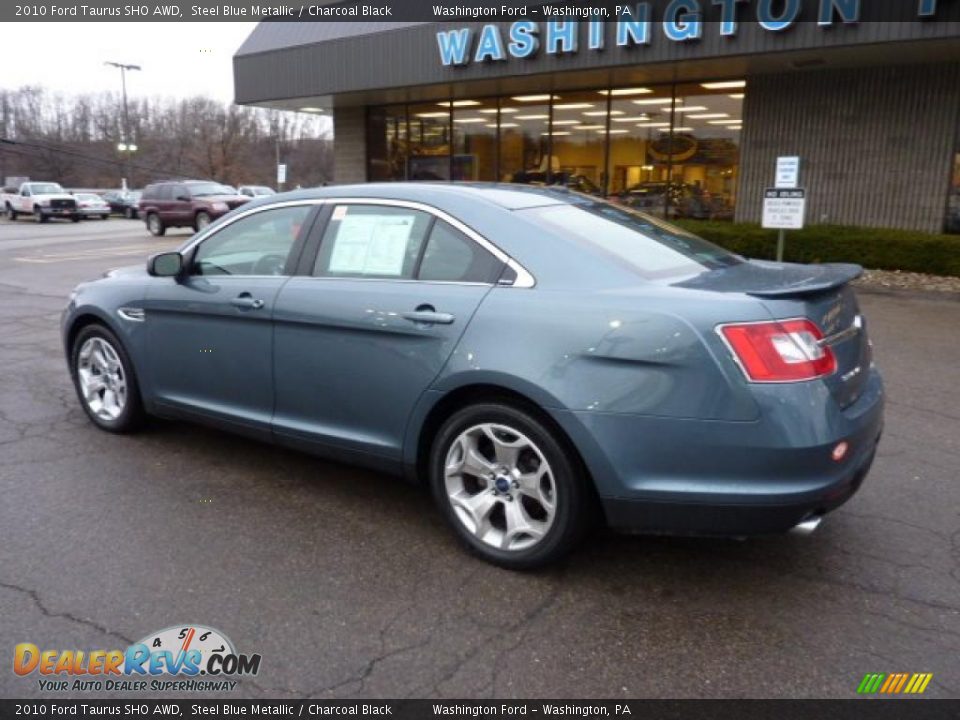 2010 Ford Taurus SHO AWD Steel Blue Metallic / Charcoal Black Photo #2