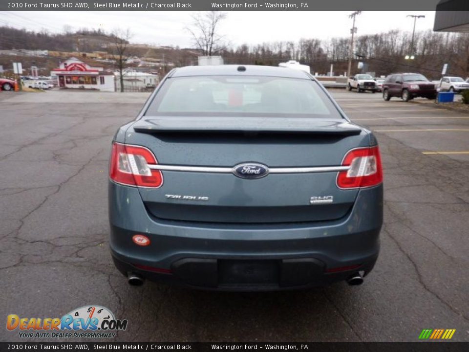 2010 Ford Taurus SHO AWD Steel Blue Metallic / Charcoal Black Photo #3