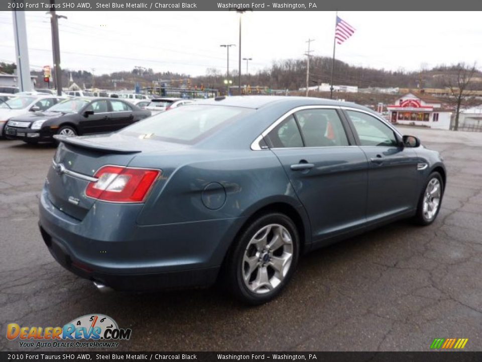 2010 Ford Taurus SHO AWD Steel Blue Metallic / Charcoal Black Photo #4