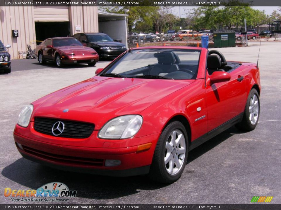 1998 Mercedes-Benz SLK 230 Kompressor Roadster Imperial Red / Charcoal Photo #3