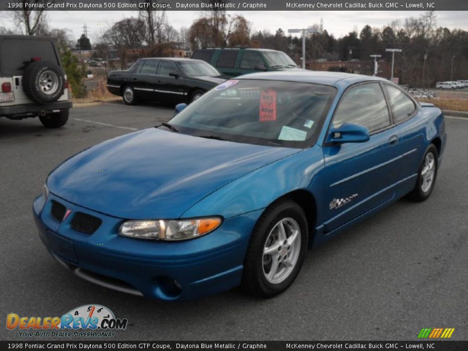 Daytona Blue Metallic 1998 Pontiac Grand Prix Daytona 500 Edition GTP Coupe Photo #1