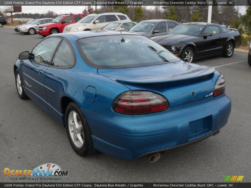 1998 Pontiac Grand Prix Daytona 500 Edition GTP Coupe Daytona Blue Metallic / Graphite Photo #2