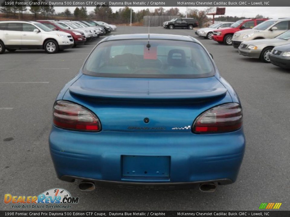 1998 Pontiac Grand Prix Daytona 500 Edition GTP Coupe Daytona Blue Metallic / Graphite Photo #3