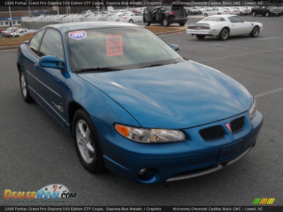 Front 3/4 View of 1998 Pontiac Grand Prix Daytona 500 Edition GTP Coupe Photo #5