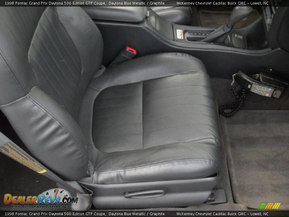 Graphite Interior - 1998 Pontiac Grand Prix Daytona 500 Edition GTP Coupe Photo #19