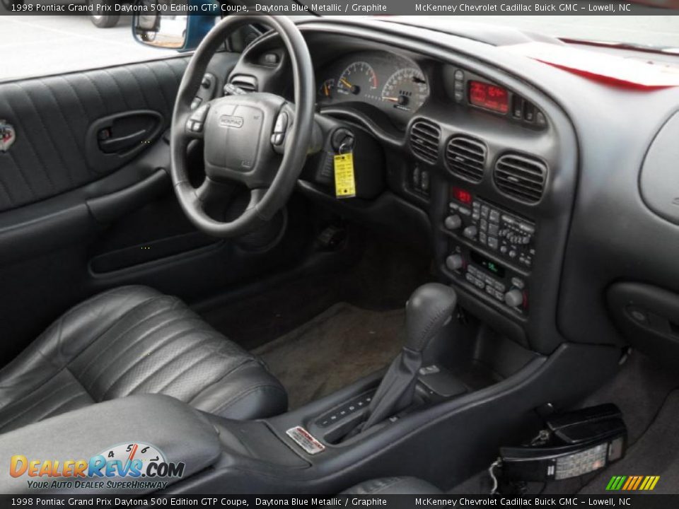 Graphite Interior - 1998 Pontiac Grand Prix Daytona 500 Edition GTP Coupe Photo #21