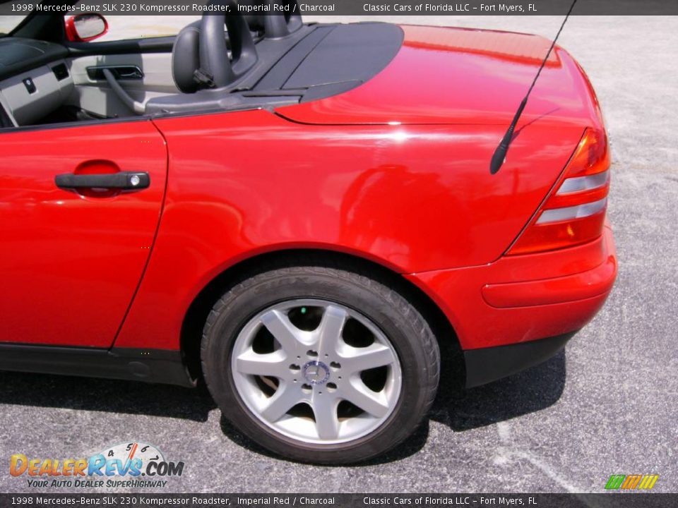 1998 Mercedes-Benz SLK 230 Kompressor Roadster Imperial Red / Charcoal Photo #14