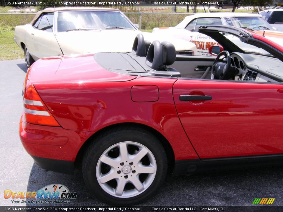 1998 Mercedes-Benz SLK 230 Kompressor Roadster Imperial Red / Charcoal Photo #15