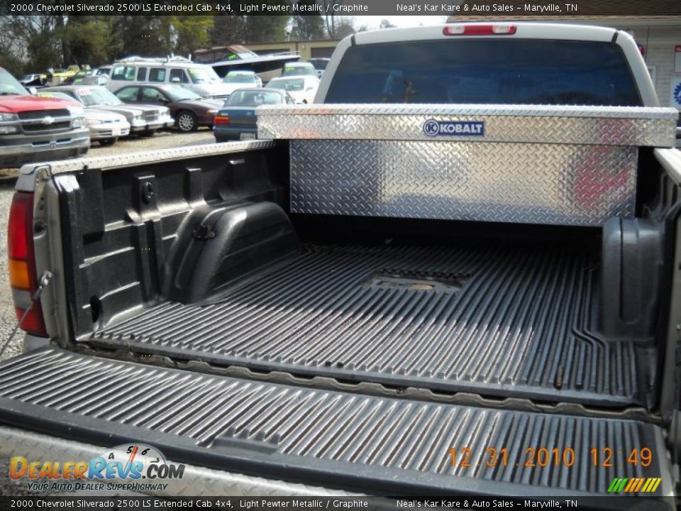 2000 Chevrolet Silverado 2500 LS Extended Cab 4x4 Light Pewter Metallic / Graphite Photo #13