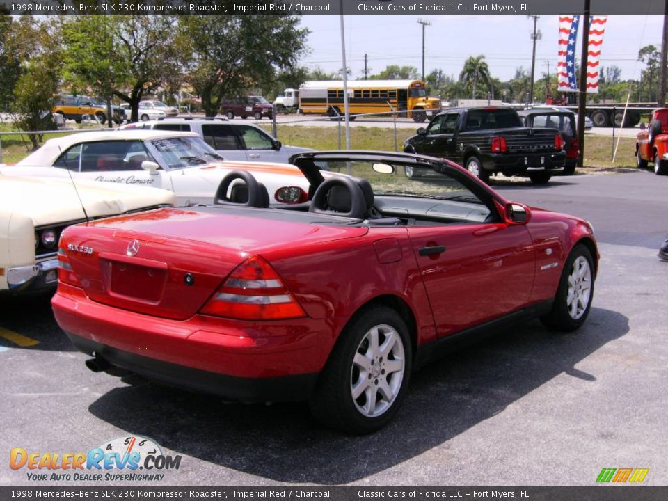 1998 Mercedes-Benz SLK 230 Kompressor Roadster Imperial Red / Charcoal Photo #17