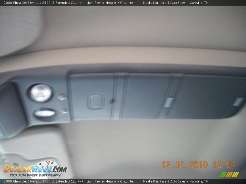 2000 Chevrolet Silverado 2500 LS Extended Cab 4x4 Light Pewter Metallic / Graphite Photo #36