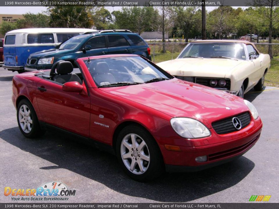 1998 Mercedes-Benz SLK 230 Kompressor Roadster Imperial Red / Charcoal Photo #18