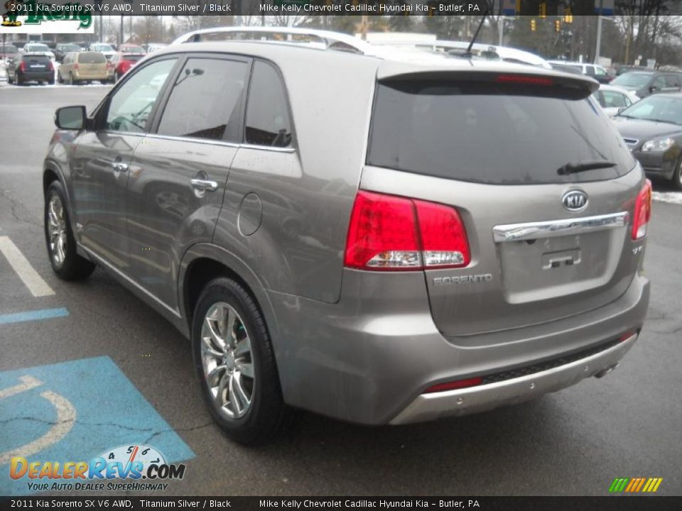 2011 Kia Sorento SX V6 AWD Titanium Silver / Black Photo #5