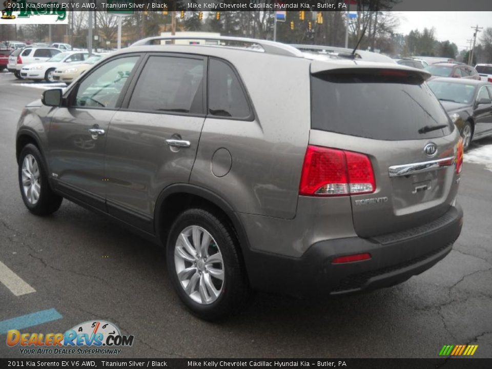 2011 Kia Sorento EX V6 AWD Titanium Silver / Black Photo #5