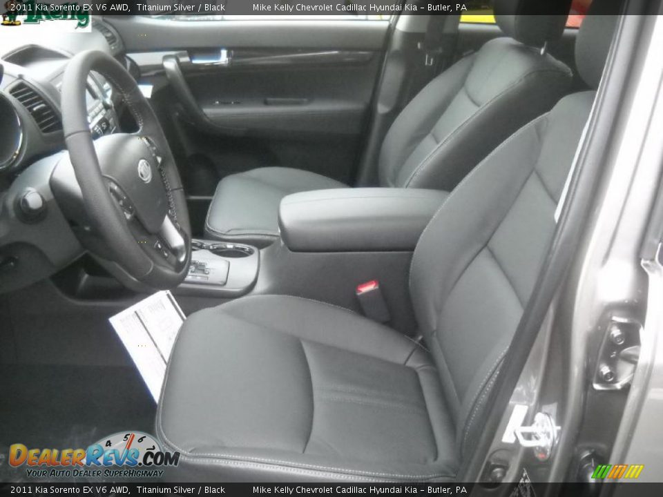 2011 Kia Sorento EX V6 AWD Titanium Silver / Black Photo #10