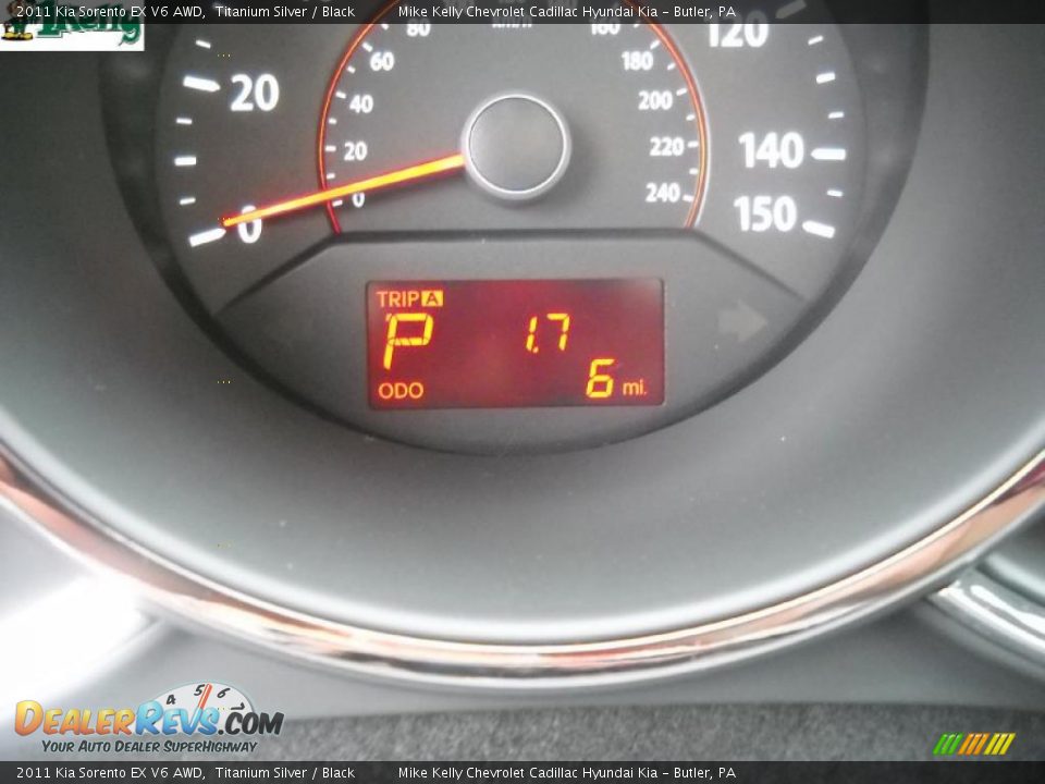 2011 Kia Sorento EX V6 AWD Titanium Silver / Black Photo #20