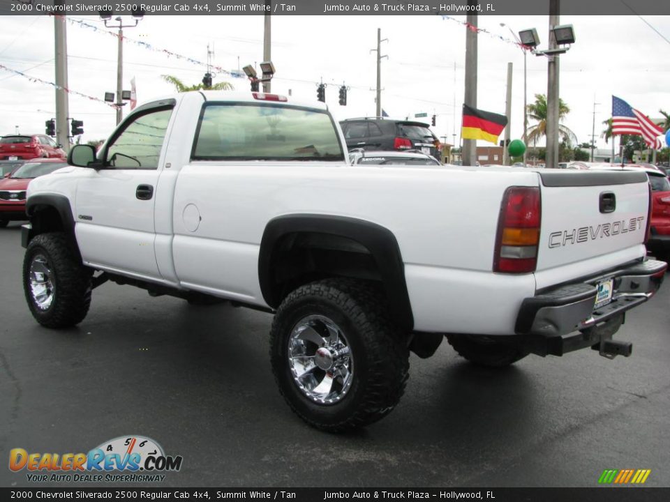 2000 Chevrolet Silverado 2500 Regular Cab 4x4 Summit White / Tan Photo #7