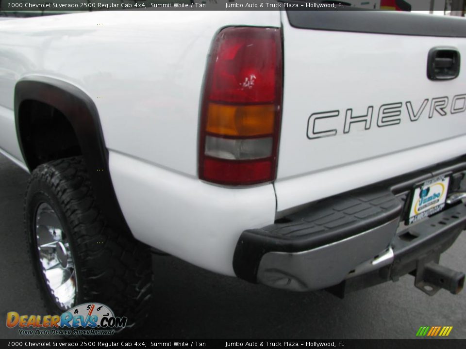 2000 Chevrolet Silverado 2500 Regular Cab 4x4 Summit White / Tan Photo #8