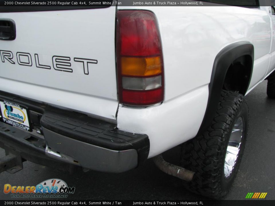 2000 Chevrolet Silverado 2500 Regular Cab 4x4 Summit White / Tan Photo #11