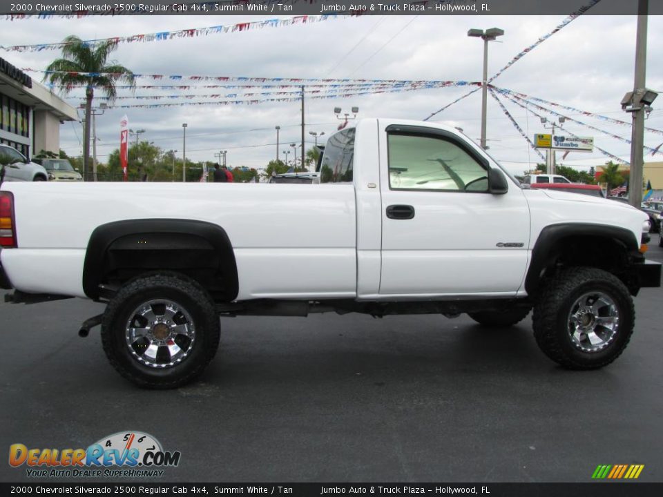 2000 Chevrolet Silverado 2500 Regular Cab 4x4 Summit White / Tan Photo #13