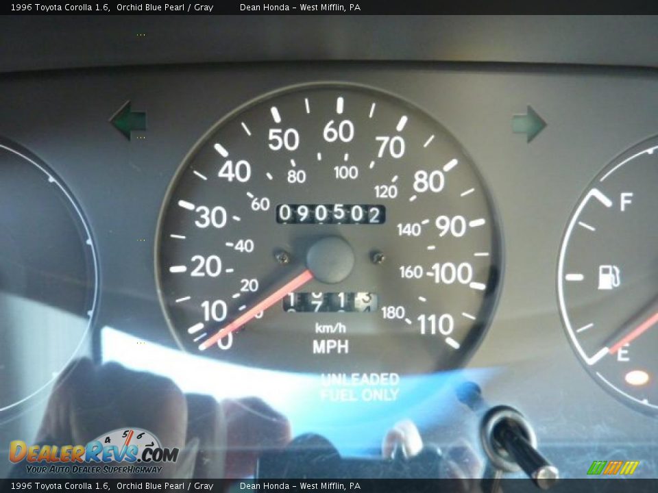 1996 Toyota Corolla 1.6 Orchid Blue Pearl / Gray Photo #15