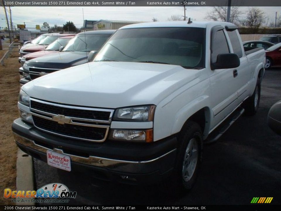 2006 Chevrolet Silverado 1500 Z71 Extended Cab 4x4 Summit White / Tan Photo #1