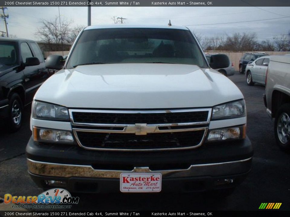 2006 Chevrolet Silverado 1500 Z71 Extended Cab 4x4 Summit White / Tan Photo #2