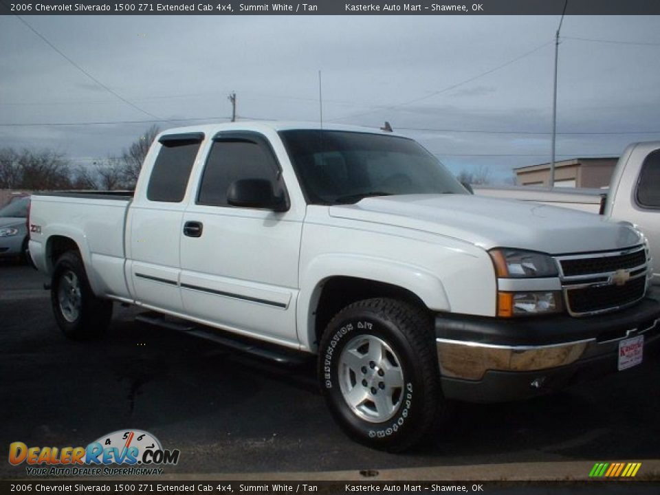 2006 Chevrolet Silverado 1500 Z71 Extended Cab 4x4 Summit White / Tan Photo #3