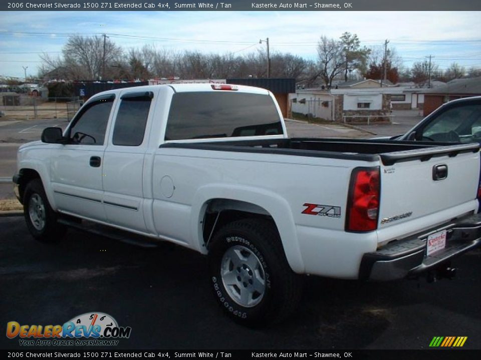 2006 Chevrolet Silverado 1500 Z71 Extended Cab 4x4 Summit White / Tan Photo #6